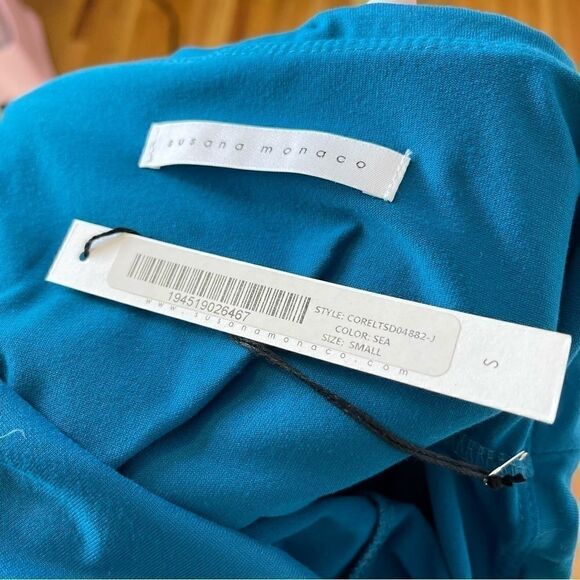 Susana Monaco Strapless Maxi Dress in Sea S - Picture 6 of 6